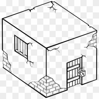 Prison Clipart Black And White - Drawing Of A Jail - Png Download