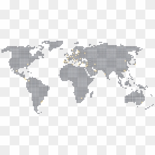Indaux In The World - World Map Clipart