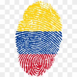 Colombia Flag Fingerprint Png Image - Flag Fingerprints Clipart