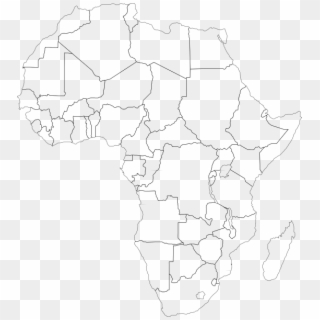 Africa Blank Map Png - Africa Political Map Clipart