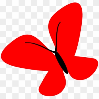 Red Butterfly Clipart Transparent - Png Download