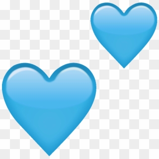 #heart #emoji #blueheart #blue #heartemoji #freetoedit - Transparent Heart Emoji Png Clipart