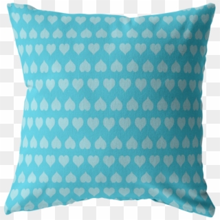 Personalize A Blue Heart Pillow - Cushion Clipart