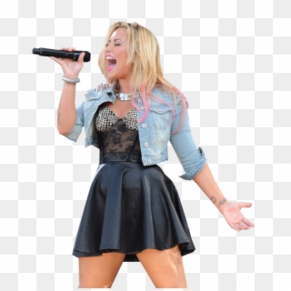 Demi Lovato Cantando Png , Png Download - Singing Clipart
