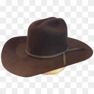 Vintage Bailey Mustang Beaver Fur Hat Black 6 3/4 - Cowboy Hat Clipart