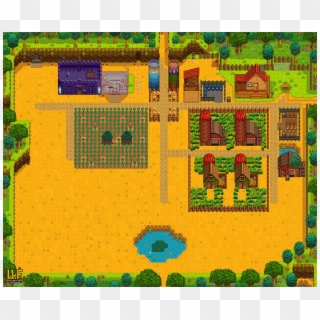 Rough Draft On Farm Redesign Thoughts - Stardew Valley Junimo Hut Layout Clipart