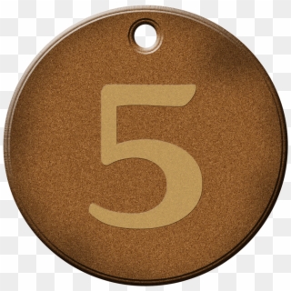 Number - Number 5 Brown Clipart