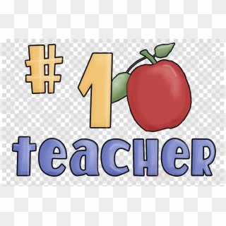 #1 Teacher Apple Clipart Teacher Clip Art - Half Orc Female D&d - Png Download