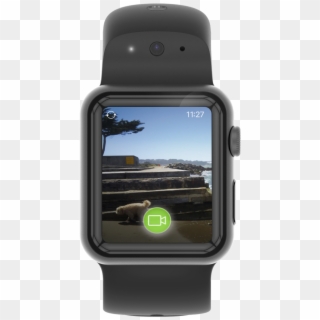 Watch The Video - Apple Watch 4 Camera Band Clipart