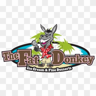 Free Png The Fat Donkey Ice Cream And Fine Desserts - Fat Donkey Desserts Logo Clipart
