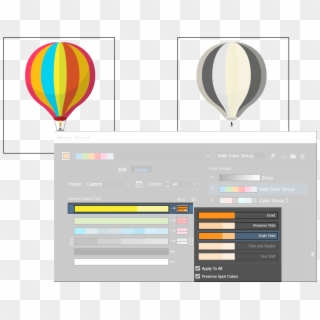 Change Color Of Png In Illustrator - Hot Air Balloon Clipart