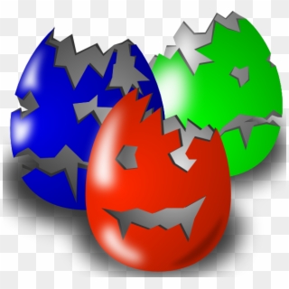 Scary Easter Eggs Svg Clip Arts 600 X 564 Px - Png Download
