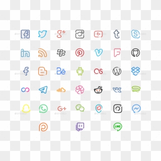 Social Media Icons - Icon Clipart
