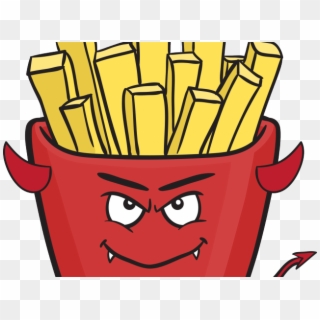 Satan Clipart Devil Emoji - French Fries Cartoon - Png Download