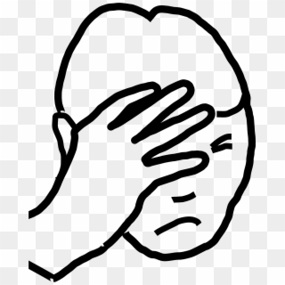 Open - Drawing Facepalm Png Clipart
