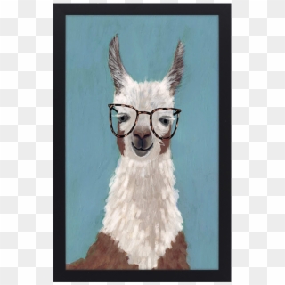 Alpaca With Specs Clipart