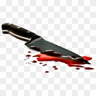 Report Abuse - Knife With Blood Drawing Clipart