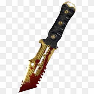 Gold Knife With Blood On Blade Black Ops Cutouts Png - Knife Pngs Clipart