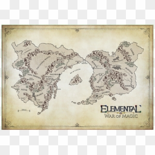 Ele Cloth Map Final - Stylized Fantasy Map Clipart