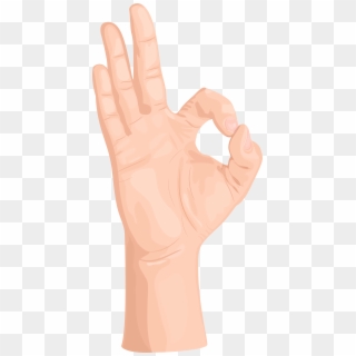Free Png Download Ok Hand Gesture Clipart Png Photo - Transparent Ok Hand Png