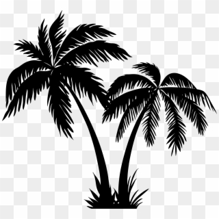 Palms Silhouette Clip Art Png Image Transparent Png