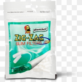 Zig Zag Menthol Slim Filter - Zig Zag Filter Menthol Clipart