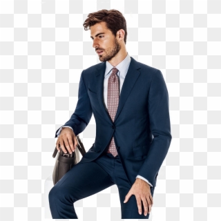 Navy Slim Fit Suit - Fashion Wear Men Hd Png Clipart