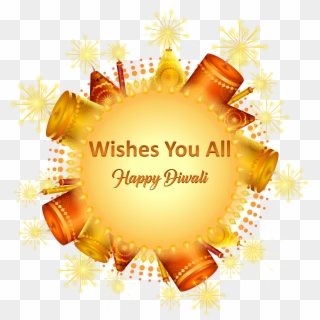 Wishes You All Happy Diwali Png Photo - Transparent Subh Diwali Png Clipart