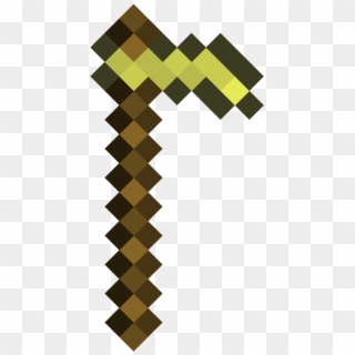Gold Hoe - Draw Minecraft Sword Clipart