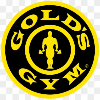 Gold's Gym Logo, Black-yellow - Golds Gym Clipart