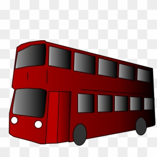 Travel By Bus - Double-decker Bus Clipart