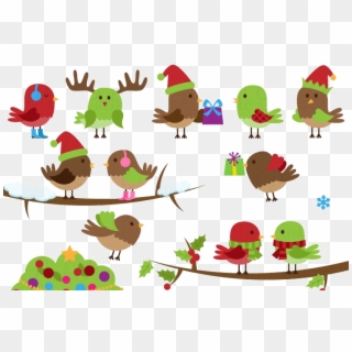 Christmas Birds Png Image Transparent Background - Christmas Bird Clipart