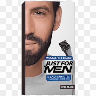 Just For Mens Mustache And Beard Gel - Just For Men Mustache Jet Black Clipart