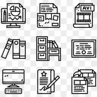 File And Document - Iconos Academia Clipart