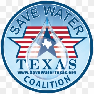 Save Water Texas Coa - Emblem Clipart