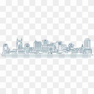 Clip Art About Us Executive Legal - Outline Nashville Skyline Drawing - Png Download