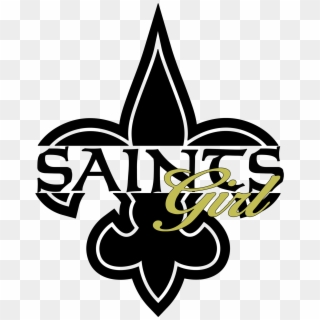 Saints Girl Car/truck Decal-free Shipping - New Orleans Saints Clipart
