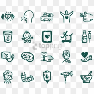 Free Png Health & Fitness Icons Clipart