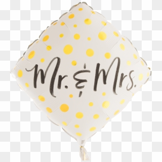 Mr & Mrs Gold Dots - Qualatex Balloon Mr And Mrs Clipart