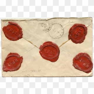 With Seals From Lyon Silk Business - Envelope With Wax Seal Png Clipart