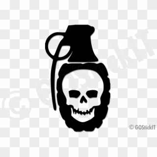 Google Search Grenade Tattoo, Skull And Bones, Skulls, - Illustration Clipart