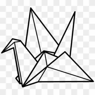Png Royalty Free Download Black And White Pencil In - Origami Crane Clipart Transparent Png