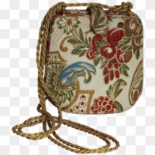 Italian Rodo Shoulder Bag With Rich Tapestry Fabric - Shoulder Bag Clipart