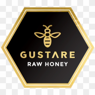 Gustare Premium Raw Honey Logo - Emblem Clipart