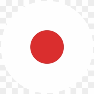Japanese Flag Round - Japan Flag Circle Png Clipart