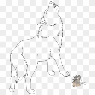 Pin Howling Wolf Coloring Pages On Pinterest - Wolf Howling Line Art Clipart