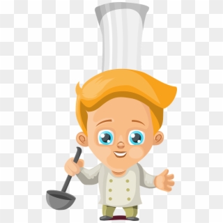 Cook Boy Cooking Kitchen Chef Png Image - Cartoon Kids Cooking Clipart