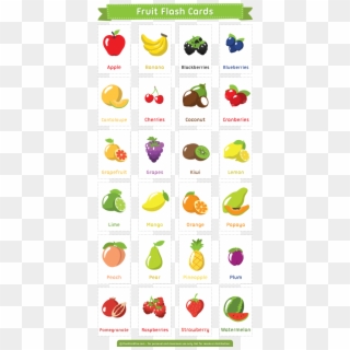 Fruit & Vegetable Flash Cards Busy Little Bugs - Free Printable Flash Cards Of Fruits Clipart