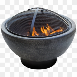 Glow Marla Clay Fire Pit With Mesh Lid - Flame Clipart