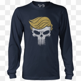 Skull Trump Punisher American Af Shirt - Hulk T Shirt Design Clipart